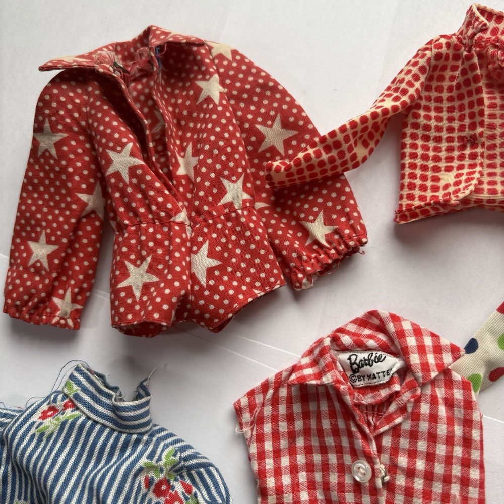 Vintage Barbie Clothing Lot Pants And Blouses— Picnic Set, Get Ups N' Go - Picture 2 of 8